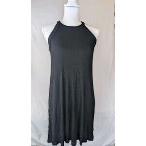 GAP Women's XS Petite Black Ribbed Tank Top Style Beach Dress